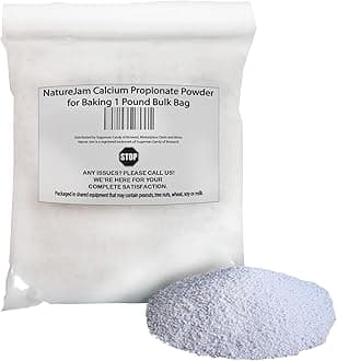 NatureJam Calcium Propionate Powder for Baking 1 Pound Bulk Bag