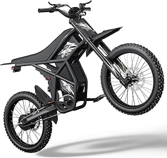 GT73PRO/GT73 Electric Dirt Bike for Adults, 3000W 60V 50MPH //2400W 48V 37MPH, 36.4AH Dual Battery Ebike Up to 85 Miles, 25" Motorcycle Tire, UL2849 All Terrain for Mountains, Snow, Sand, Road