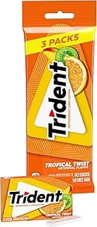 Tropical Twist Sugarfree Chewing Gum 3 x 14 Stick Multipack