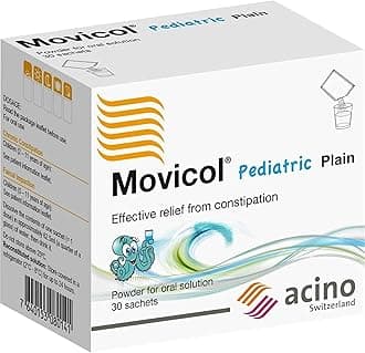 Movicol Paediatric Plain Flavour powder for Effective relief from constipation oral solution 6.9 g/sachet 30 sachets (age 2-11 years)