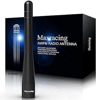 Short Truck Antenna Compatible with 2007-2015 FJ Cruiser/Carwash Safe/Aluminum Replacement Antenna