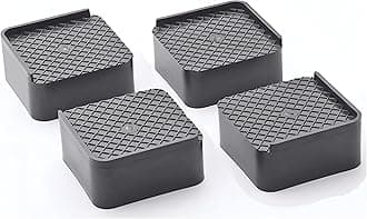Oblivion Pads for Washing Machine 4 Pc - Square Base Stand, Bed Height Increaser Riser Support for Heavy Furniture, Sofas, Fridges, and Refrigerators, Adjustable Extender to Rise for Better Support