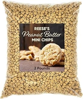 Reeces Peanut Butter Mini Chips - 2 Pounds of Mini Baking Chips, Creamy Peanut Butter Flavor - Perfect Peanut Butter Chips for Baking, Mini Size Reeces Peanut Butter Baking Chips