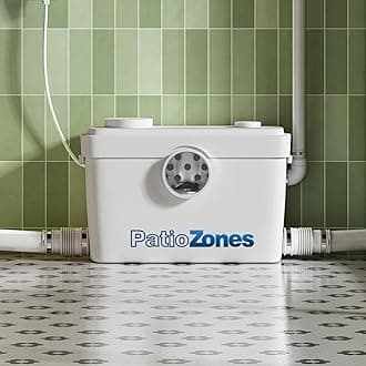 750W Pro Macerator Pump with Non-clog Stainless Copper Motor Housing for Basement Household Commercial Sewage Waste Water Disposal, Auto Start & Stop Grinder Pump, Quiet Operation, 36ft Upflush