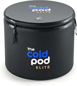 The Cold Pod Ice Bath Tub Elite Lite: XXL Cold Plunge Tub 155 Gallon with Rigid Lid for Athletes,Compatible with Cold Water Chiller,Easy Install and Portable Icy Plunge Tub with Carry Bag