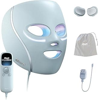 CryoGlow LED Face Mask (FSA/HSA Eligible*) with Under-Eye Cooling, Anti-Ageing & Blemish Repair