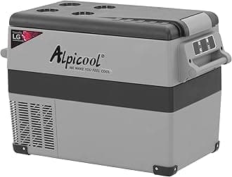 LGCF45 Portable Refrigerator 12 Volt Car Freezer 42 Quart Mini Fridge Freezer (-4℉~68℉) for Truck, RV, Vehicle, Travel, Outdoor -12/24V DC