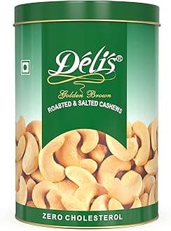 Delis Oil Roasted Golden Brown WW240 Cashews 150g | Crunchy & Premium Cashew Nuts | Roasted in Groundnut Oil | Nitrogen Flushed | No Added Preservatives