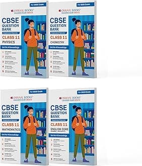 Oswaal CBSE Question Bank Class 11 Set of 4 Books | Physics | Chemistry | Mathematics | English Core | Chapterwise Topicwise Solved Papers | For 2025 Exams Paperback – 7 April 2024