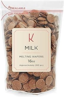 K Chocolate Melting Wafers Bulk Perfect For Dipping, Deserts, Baking And More (1 Pound, Milk)
