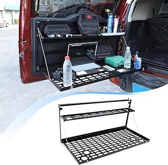 Tailgate Folding Table Shelf Storage Tailgate Table