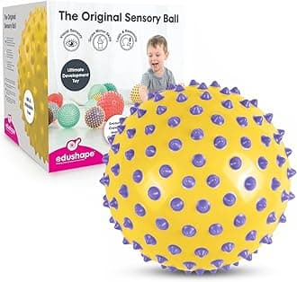 Edushape Original Sensory Ball - 7" Baby Ball for Gross Motor Skills Development in Kids 6 Months & Up - Vibrant, Colorful & Unique