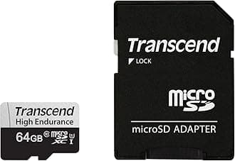 Transcend USD350V 64GB U1 microSDXC Class 10 Micro SD Memory Card up to 95/40 MB/s (TS64GUSD350V)