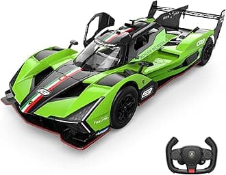 Voltz Toys 1/14 Scale Le Mans RC Car Licensed Lamborghini SC63 LMDh Remote Control Toy Car Model for Kids and Adults with Open Doors and Lights Gift for Kids and Adult