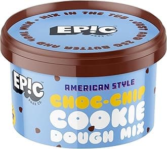 EPIC SNAX CO American Style Chocolate Chip Cookie Dough Mix Bake Delicious Vegan Friendly Dairy Free Cookies at Home 125 g (Pack of 1)
