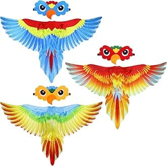 Bird-Wings Parrot Eagle Costume for Kids Headbands as Toddler Boys Dress-Up Jungle Animal Toys Party Favors Gifts