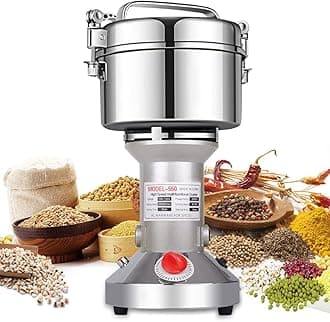 LEJIEYIN Grain Mill Grinder 550g High Speed 25000R/Min Speedy Grinding Overload Protection Mill for Herb/Spice/Nut/Cereal
