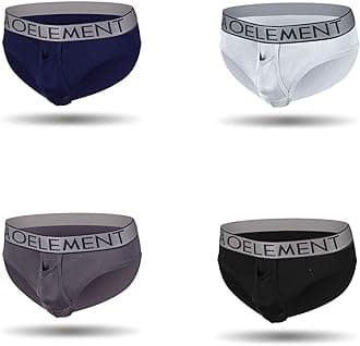 Varicocele Separation Scrotum Care Underwear Men's Breifs Breathable U Convex Pouch (4 Pieces)