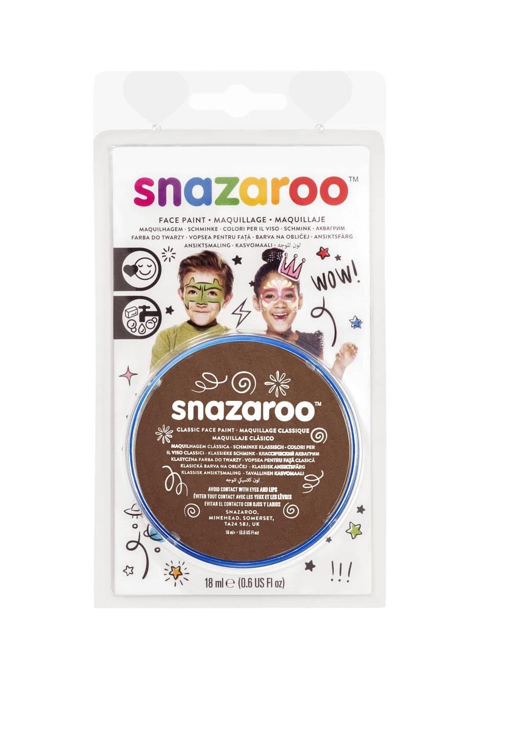 Snazaroo Face Paint 18ml-Light Brown