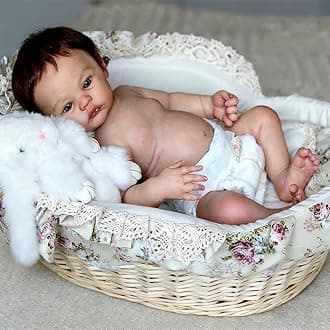 Anano Reborn Baby Dolls Silicone Full Body-18 in Realistic Baby Doll Newborn Boy, Full Silicone Babys Doll Realistic, Real Life Reborn Dolls, Lifelike Babys Doll's Washable