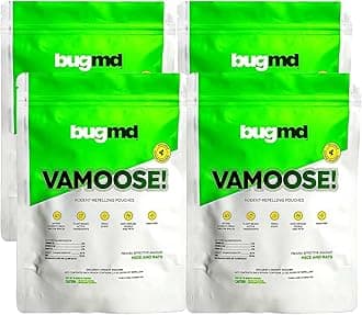 BugMD Vamoose Rodent Repellent Pouches (4 Pack, 16 Pouches) – Plant-Powered Rat Deterrent for Indoor & Outdoor Use