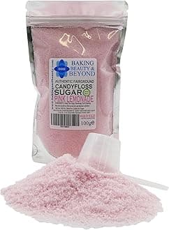 Baking Beauty and Beyond Premium Candy Floss Sugar 100g - Pink Lemonade Flavour