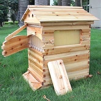 Auto Flow Beehive with 7pcs FlowFrame Super Box, Free Outer Hive (7pcs Flow Frame Set)
