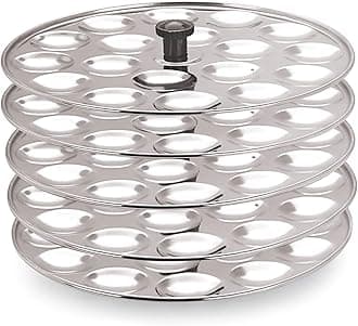 Mini Idli 5 Plates Stainless Steel Idli Stand/Idli Maker Makes 90 Mini Idlis at Once.