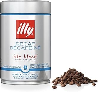 Decaffeinated Coffee Beans, 100% Arabica Blend, Medium Roast, Intensity 5/9, Smooth & Balanced with Caramel & Floral Notes, Suitable for Bean to Cup & Fresh Grinding, 250g