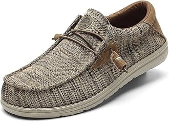 - Men's Walking Boat Shoes-Slip On&Lace Up Casual Loafers, Comfortable & Lightweight Work Shoes | for Home, Leisure Travel, Driving Shoes