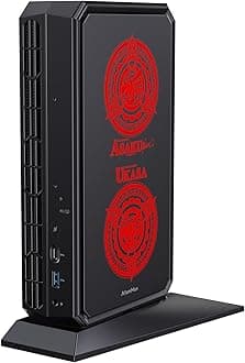 G7 PT MINI PC Barebone with AMD Ryzen 9 7945HX, 16C/32T,8 GB GDDR6 AMD Radeon RX 7600M XT Mini Gaming PC, HDMI2.1/DP2.0/USB-C,WiFi7,BT5.4,2.5G LAN,2xPCIe4.0&PCIe5.0 SSD Slots