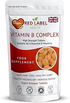 Vitamin B Complex High Strength 360 Tablets (1 Year Supply) - B1, B2, B3, B5, B6, B12, Biotin & Folic Acid for Men & Women, Vegan & Vegetarian-Friendly