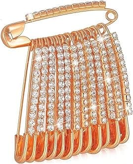 VAMA FASHIONS Stone Safety Saree Pin Dress Kurtis Pallu Dupatta Chunari Scarf Sari Pleats Pins for women