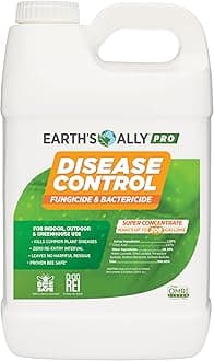 Earth's AllyPro Disease Control Concentrate 2.5 gal. | Makes Up to 208 gals | Fungicide for Orchards, Food Crops, Ornamentals, Houseplants, Lawn & Turf