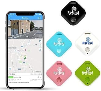 ReFind R4 Smart Tracker for Android and iPhone. Mini GPS Tag Bluetooth 5.0 Key Finder. Samsung AirTag Alternative for Keys, Pets, Wallets and Luggage (White)