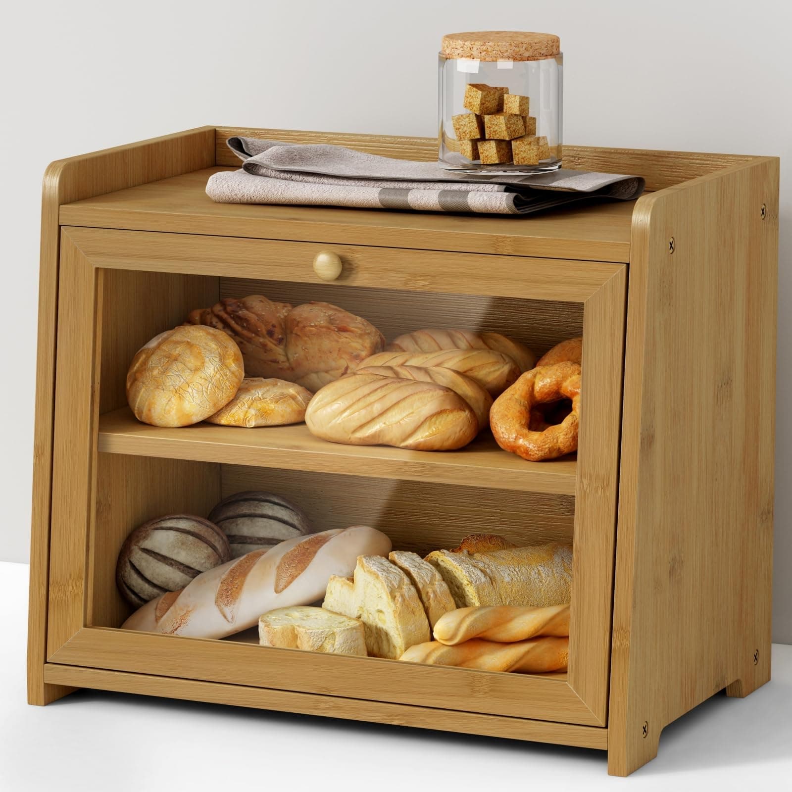 Click Here | Double Layer Bread Box
