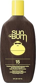 Sun Bum Original SPF 15 Sunscreen Body Lotion - Broad Spectrum Moisturizing Sunscreen with Vitamin E - Hawaii 104 Act Compliant (Made without Octinoxate & Oxybenzone) - 8 oz