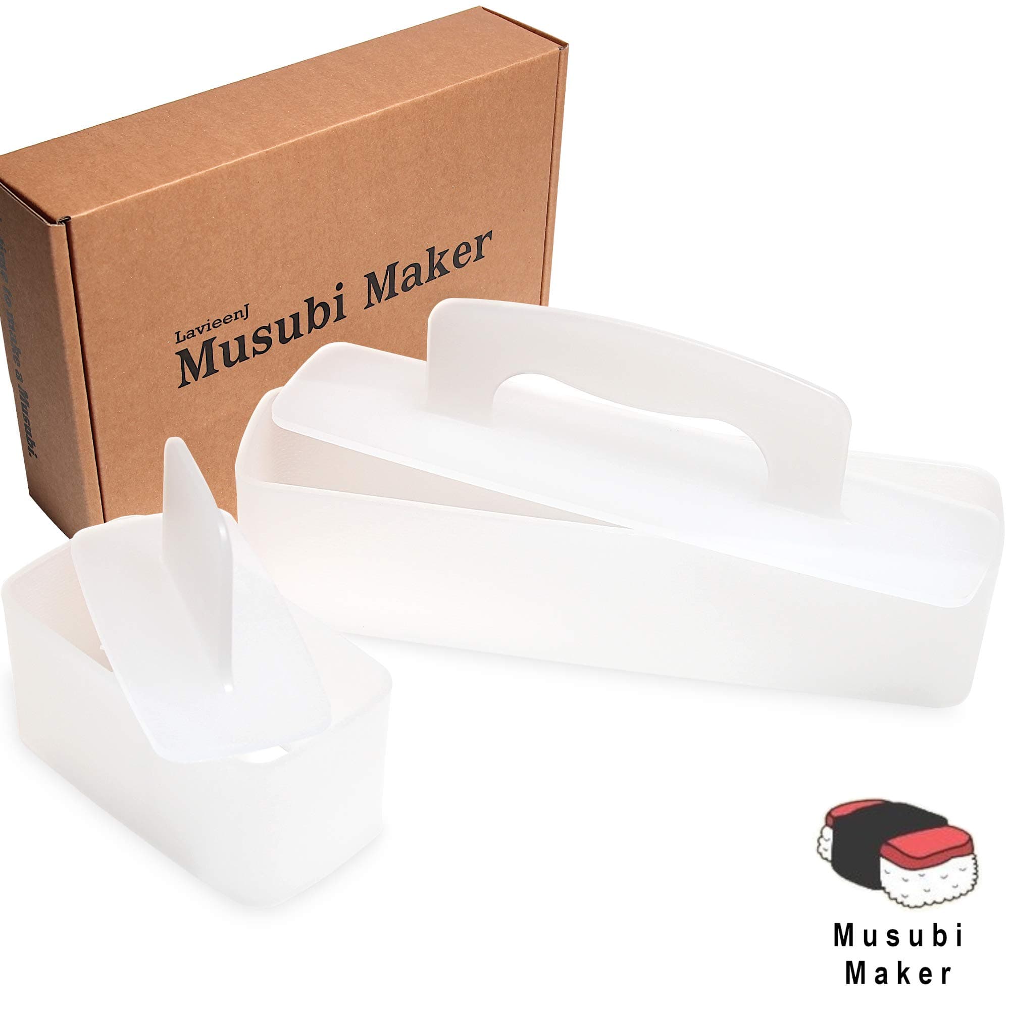Double & Single Pack Musubi Maker - Spam Musubi Maker, Press, Sushi Mold, Gimbap, Onigiri Making Kit | BPA-Free | Non-Stick | Non-Toxic (2Pack)