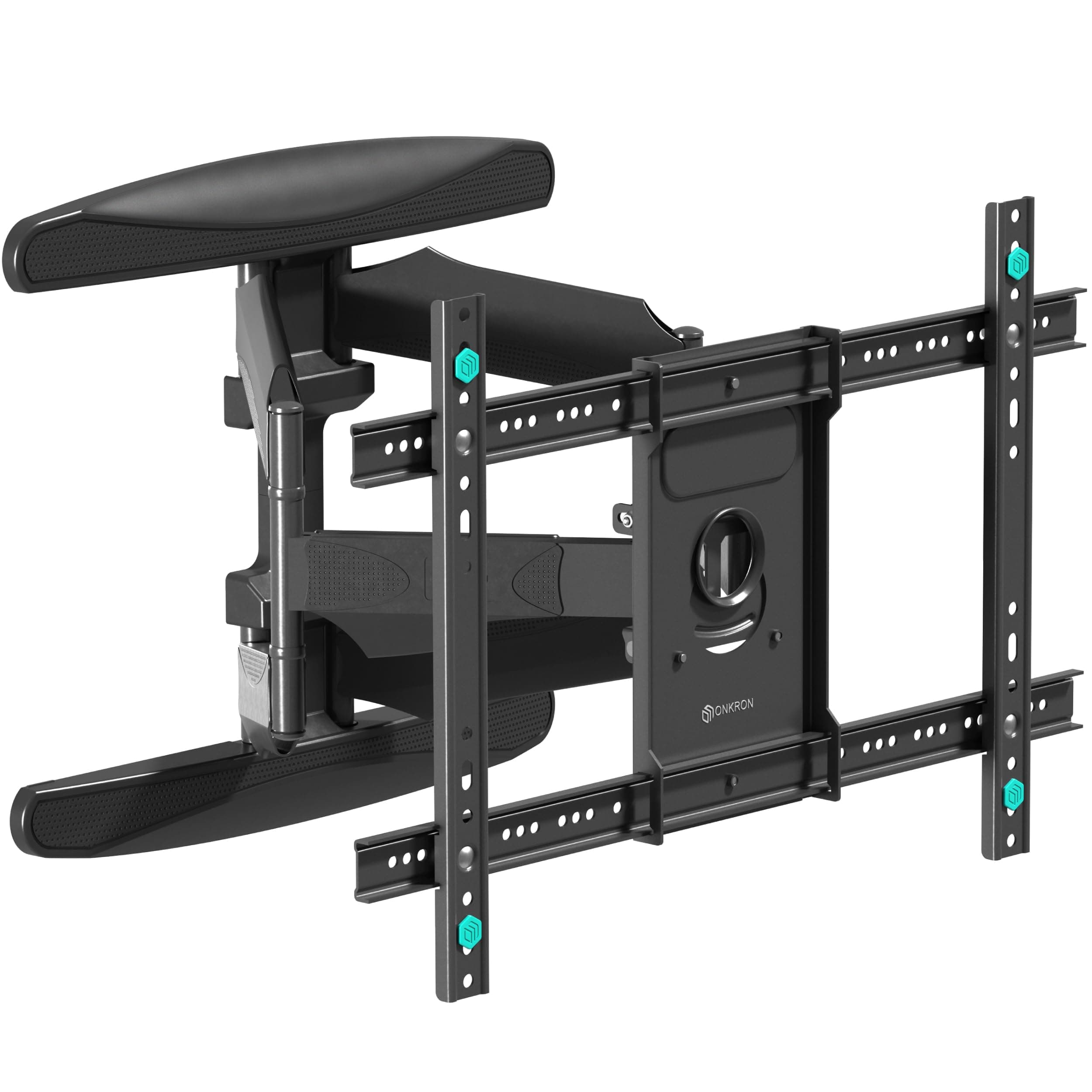 Full Motion TV Wall Bracket for 40-75 Inch TVs up to 45,5 kg, Universal Television Mount VESA 200x100-600x400, Movable Television Wall Mount, Tilt and Swivel TV Bracket Black M6L-B
