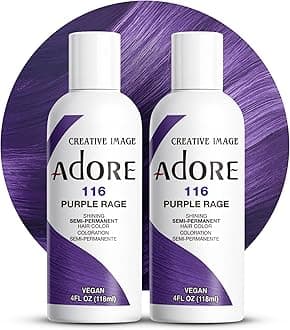 Semi Permanent Hair Color (116 Purple Rage) (2 Pack) | Vegan & Cruelty-Free Purple Hair Dye | No Ammonia, No Peroxide, No Alcohol | 4 Fl Oz