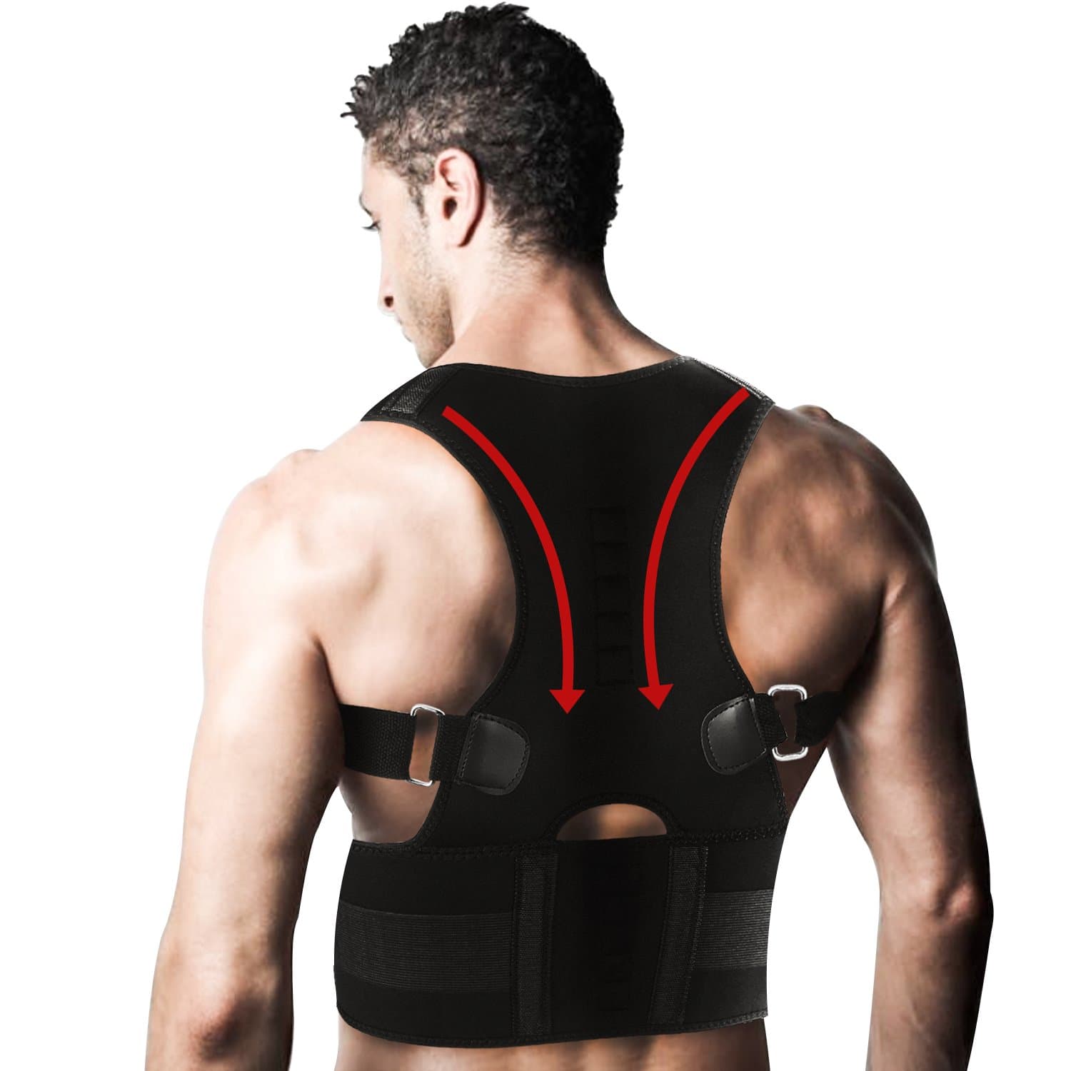 Back Posture Corrector for Women and Men-Adjustable Posture Support Clavicle Brace is Ideal for Shoulder Support, Back Brace Gives Upper Back & Neck Pain Relief (XL(29.5-33.5"))