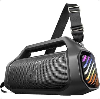 Anker Boom 2 Plus Outdoor Speaker, Bluetooth Speaker with 140W, 2+2 Channel, BassUp 2.0, 20H, Fast Charge, IPX7 Waterproof, RGB Lights, USB-C, Power Bank, for Camping, Beach, Garden