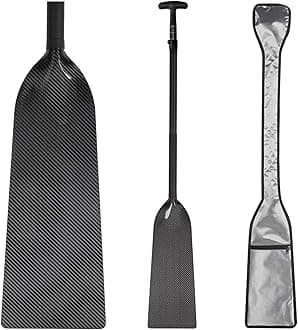 Dragon Boat Paddle Lightweight Full Carbon Fiber with Paddle Bag, 120/122/125CM (47/48/49 Inches) and Adjustable Dragon Boat Paddle115-130cm（）, IDBF Approved