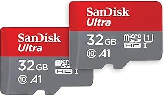 32GB (Pack of 2) Ultra microSDHC UHS-I Memory Card (2x32GB) with Adapter - SDSQUA4-032G-GN6MT