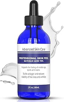 Glycolic Acid Face Peel Serum 70% Strength - at Home Chemical Peel for face 2oz