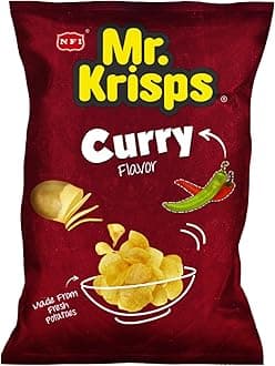 Mr.Krisps Potato Chips Curry Flavour 80 gm