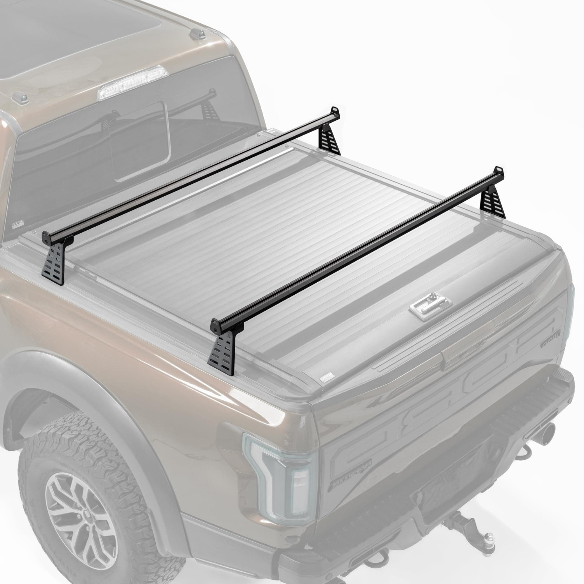 Adjustable Truck Bed Rack Cross Bars,Compatible with Mid-Size Trucks with Tonneau Covers Or Without Tonneau Covers|Length 65"|2PCs|Made of high-Strength Aluminum Alloy