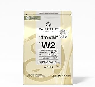 Callebaut W2 Finest Belgian White Chocolate Callets 28.0% Cocoa 2.5kg