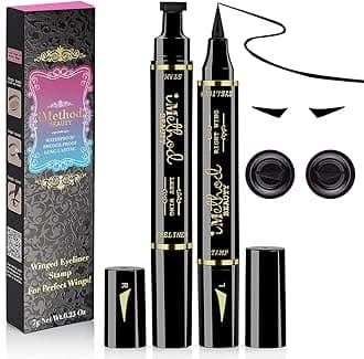 Winged Eyeliner Stamp - 2 Pens, Perfect Wing Cat Eye Liner, Waterproof & Smudge-proof, 10 mm