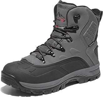 Men's Insulated Waterproof Construction Hiking Winter Snow Boots